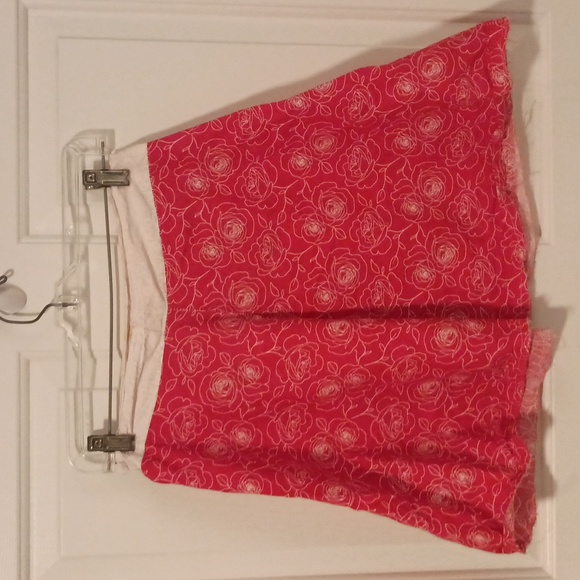 Red Rose Cotton Skirt-->Handmade - Picture 6 of 6